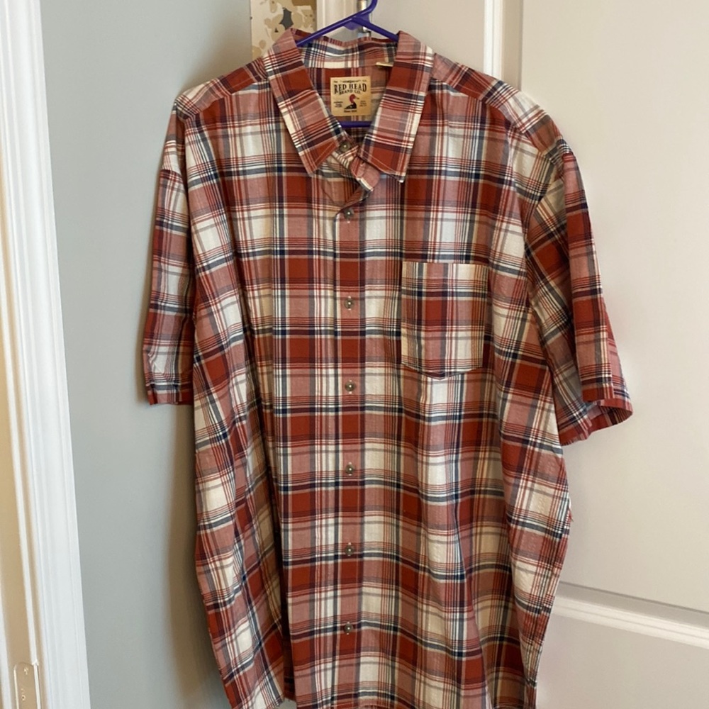 Red Head casual button down